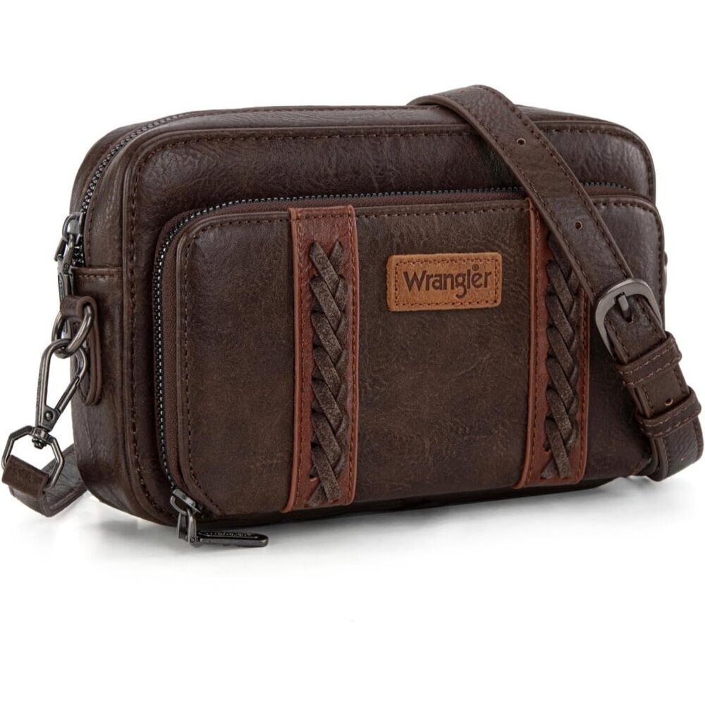 Women Crossbody Bag Small Multi Pocket Adjustable Strap Purse for Everyday